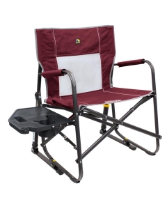 GCI Outdoors Freestyle Rocker XL with Side Table Camp Chairs - Cinnamon