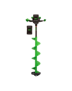 ION Alpha Plus Turbo Gen 3 4aH Lithium Electric Ice Auger 8" with 2 Batteries
