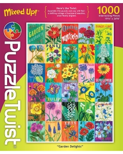 Puzzle Twist Garden Delights 1000 Piece Jigsaw Puzzle