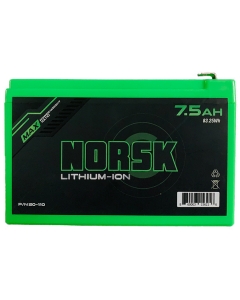 Norsk 12V 7.5aH Lithium Ion Battery with Dual USB Ports