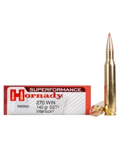 Hornady Superformance Ammunition 270 Win 140 Grain SST InterLock 