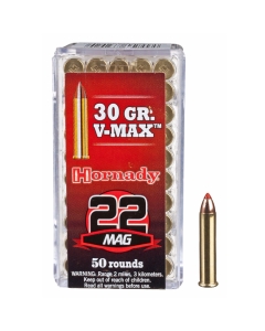 Hornady 22 WMR 30 Grain V-Max - 50 Rounds