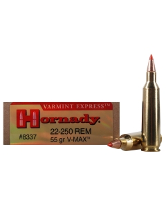 Hornady Varmint Express 22-250 Rem 55 Grain V-Max