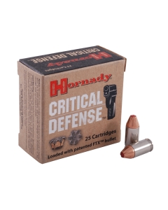 Hornady Critical Defense 380 ACP 90 Grain FTX