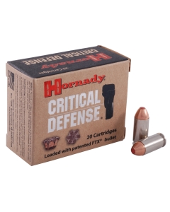 Hornady Critical Defense 40 S&W 165 Grain Flex Tip