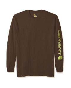 Carhartt Men's Signature Sleeve Logo Long Sleeve T-Shirt