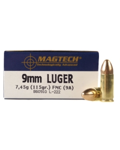 Magtech Sport 9mm Luger 115 Grain FMJ - 50 Rounds