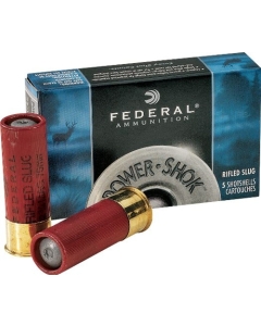 Federal Power-Shok 12Ga 2 3/4" 1oz Hollow Point Rifled Slug - 5 Rounds