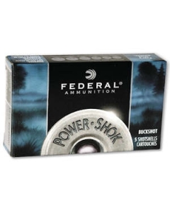 Federal Power-Shok 12 Ga 2 3/4" 00 Buckshot - 5 Rounds