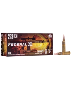 Federal Fusion 223 Rem 62gr Bonded Soft Point - 20 Rounds