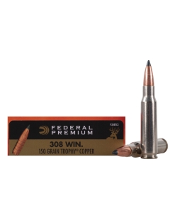 Federal Premium Vital-Shok 308 Win 150gr Trophy Copper Tipped BT Lead-Free