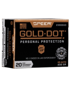 Speer Gold Dot PP 45 ACP 230gr Hollow Point - 20 Rounds