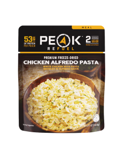 Peak Refuel Premium Freeze Dried Chicken Alfredo Pasta