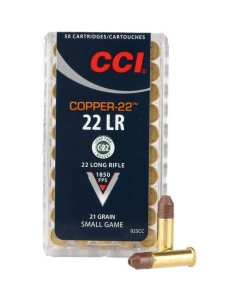 CCI Copper-22 22 LR 21gr Non-Lead HP - 50 Rounds