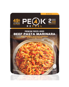 Peak Refuel Premium Freeze Dried Beef Pasta Marinara