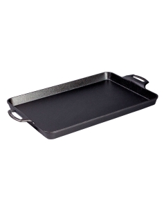 Lodge 15.5 x 10.5 Inch Seasoned Cast Iron Baking Pan