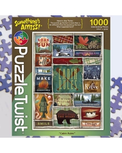 Puzzle Twist Cabin Rules 1000 Piece Puzzle