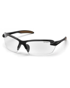 Carhartt Spokane Safety Glasses with Black Frame and Clear Lens
