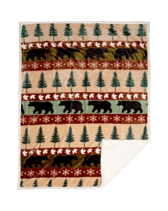 Carstens Cascade Ridge Extra Plush Sherpa Throw 54x68
