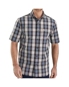 Carhartt Men's Essential Plaid Button-Down Short Sleeve Shirt