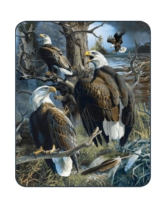 Duke Imports Wildlife Collage Officially Licensed Regal Comfort Faux Fur Queen Size Blanket