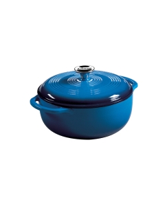 Lodge 4.5 Quart Blue Enameled Cast Iron Dutch Oven