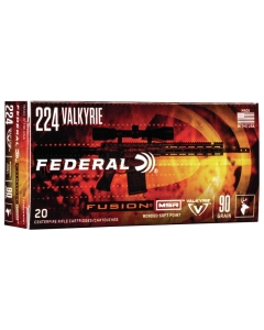 Federal Fusion 224 Valkyrie 90 Grain SP - 20 Rounds