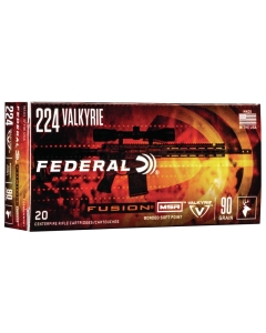 Federal Fusion 224 Valkyrie 90 Grain SP - 20 Rounds