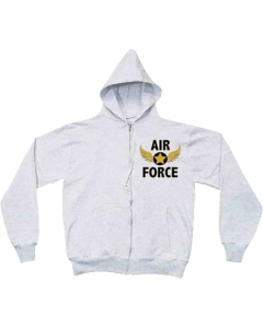 Fox Outdoor Air Force Wings Zip Hoodie - Grey