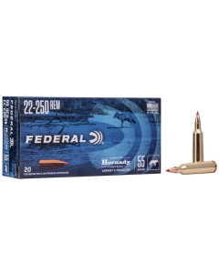 Federal Varmint & Predator 22-250 Rem 55gr V-Max - 20 Rounds