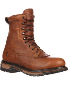 Rocky 9" Original Ride Lacer Waterproof Tan Pitstop Western Boots