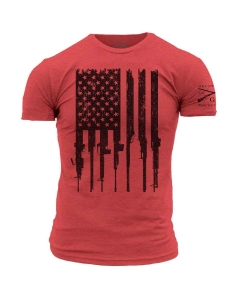 Grunt Style Men's Rifle Flag T-Shirt
