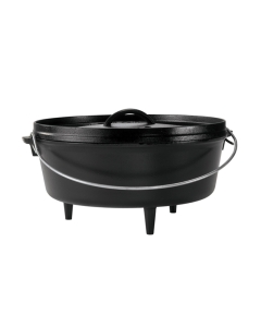 Lodge 12" 6 Quart Cast Iron Camp Dutch Oven