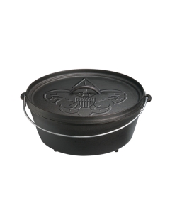 Lodge 12" 6 Quart Cast Iron Boy Scout Camp Dutch Oven
