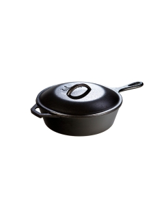 Lodge 10.25" 3.2 Quart Cast Iron Covered Deep Skillet