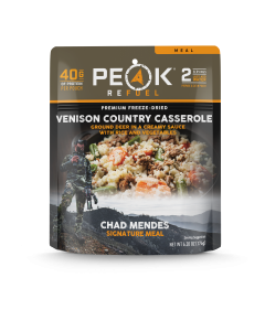 Peak Refuel Premium Freeze Dried Chad Mendes Venison Country Casserole