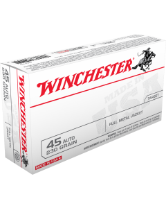 Winchester USA 45 ACP 230gr Full Metal Jacket - 50 Rounds