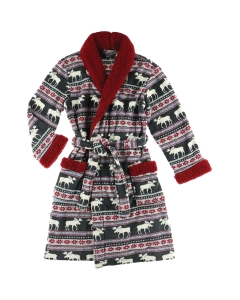 Lazy One Moose Fair Isle Adult Robe