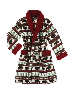 Lazy One Bear Fair Isle Adult Robe
