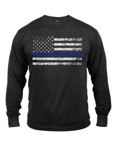 Rothco Thin Blue Line Long Sleeve Shirt