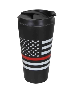 Rothco Thin Red Line Flag Travel Mug