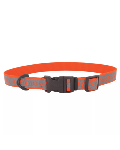 Water & Woods 1" x 18"-26" Adjustable Reflective Dog Collar - Orange