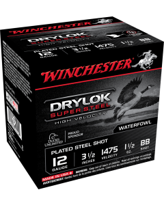 Winchester Drylock Super Steel 12 Ga 3.5" 1 1/2oz BB Shot - 25 Rounds