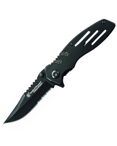 Smith & Wesson Extreme Ops Combo Folding Knife - Black