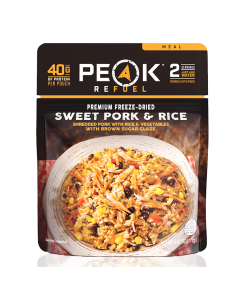 Peak Refuel Premium Freeze Dried Sweet Pork & Rice