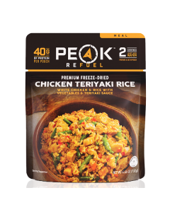Peak Refuel Premium Freeze Dried Chicken Teriyaki Rice