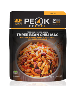 Peak Refuel Premium Freeze Dried Three Bean Chili Mac