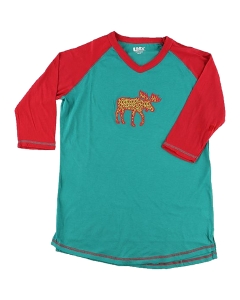 Lazy One Patterned Moose Tall Tee