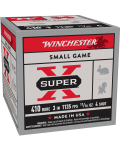 Winchester Super-X High Brass 410 Ga 3" 4 Shot 11/16oz Lead