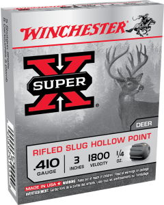 Winchester Super-X 410 3" 1/4oz Rifled Hollow Point Slug